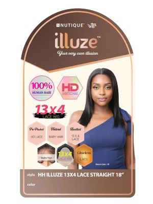 HH Illuze 13x4 Straight 18 HD Lace Front Wig Nutique