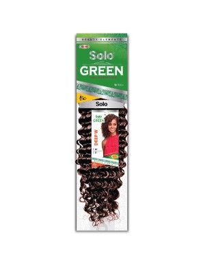 Afro Curl 10 Solo Green 100% Remi Human Hair Weave - Beauty Elements