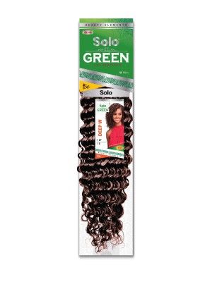 Deep Wave 12 Inch Solo Green 100 Remi Human Hair Weave - Beauty Elements