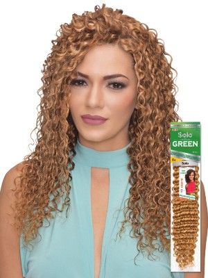 Deep Wave 14 Inch Solo Green 100 Remi Human Hair Weave - Beauty Elements