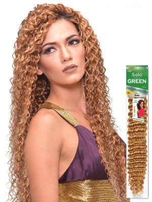 Deep Wave 18 Inch Solo Green 100 Remi Human Hair Weave - Beauty Elements
