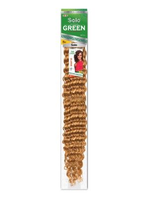 Deep Wave 22 Inch Solo Green 100 Remi Human Hair Weave - Beauty Elements