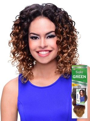 Ocean Curl 10 Inch Solo Green Remi 100 Human Hair Weave - Beauty Elements