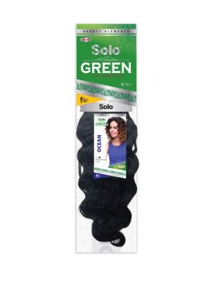 Ocean Curl 12 Inch Solo Green Remi 100 Human Hair Weave - Beauty Elements