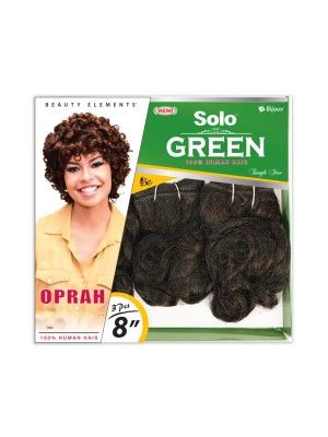 Oprah 8 Inch 3 Pcs Solo Green Remi 100 Human Hair Weave - Beauty Elements