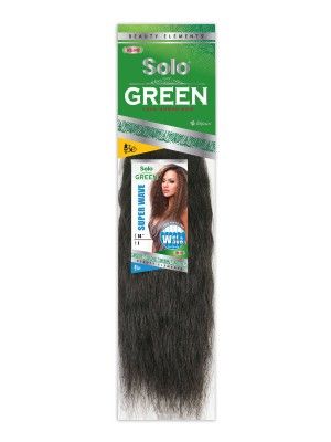 Super Wave 14 Inch Solo Green Wet and Wavy 100 Remi Human Hair Weave - Beauty Elements