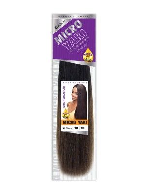 Micro Yaki 10 Inch 100 Human Hair Weave - Beauty Elements