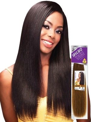 Micro Yaki 16 100% Human Hair Weave - Beauty Elements