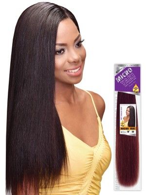 Micro Yaki 18 Inch 100 Human Hair Weave - Beauty Elements