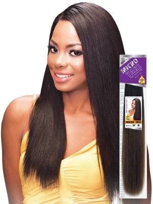 Micro Yaki 20 Inch 100 Human Hair Weave - Beauty Elements