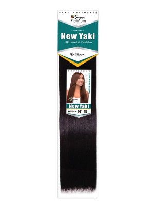 New Yaki 14 Inch Super Platinum 100 Human Hair Weave - Beauty Elements