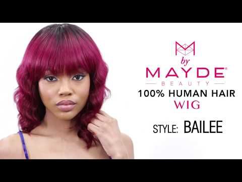 Bailee Mayde Beauty 100% Human Hair Full Wig