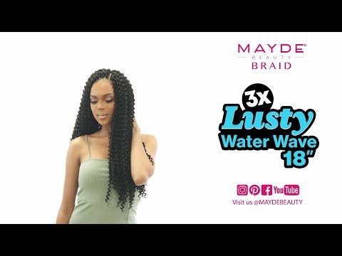 3X Lusty Water Wave 18 Inch Mayde Beauty Crochet Braid