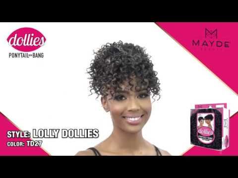LOLLY DOLLIES By Mayde Beauty Synthetic Drawstring Ponytail