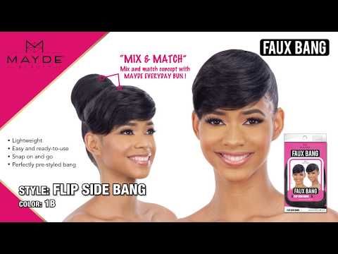 FLIP SIDE BANG By Mayde Beauty Synthetic Faux Bang