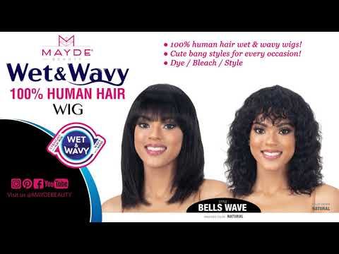 Bells Wave by Mayde Beauty Human Hair Wet and Wavy Wig