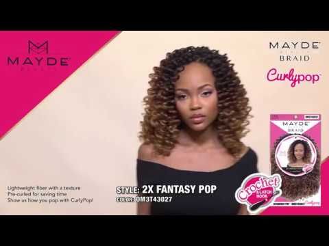 Bereid Harnas thuis 2X Fantasy Pop Curly Pop Crochet Braid by Mayde Beauty