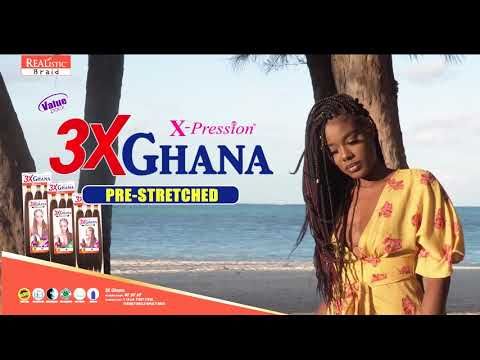 3X Ghana Braid 60 Inch Pre Stretched X-Pression Realist Beauty Elements - Bijoux