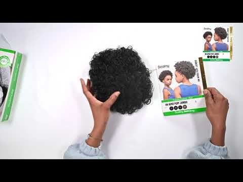 HH Afro Puff Jumbo Drawstring Destiny 100% Remi Human Hair Bun - Beauty Elements