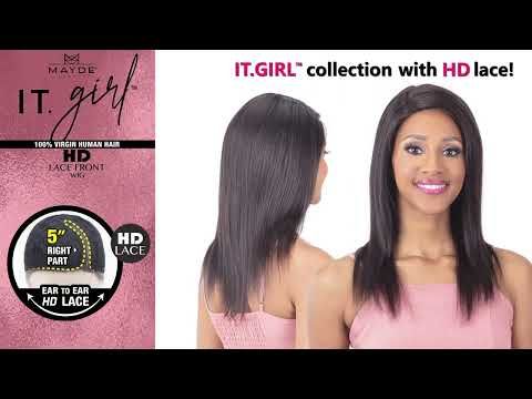 CARA 18 Inch by Mayde Beauty IT Girl Virgin Human Hair Lace Front Wig