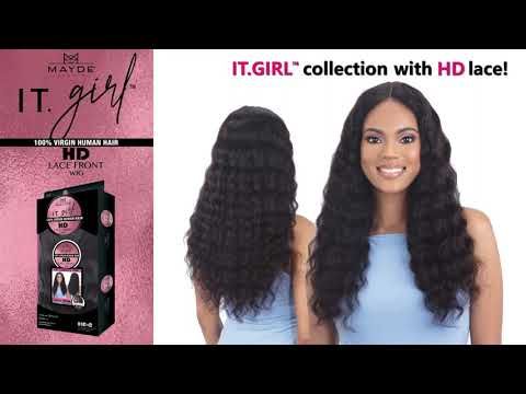 LENNA 22 Inch by Mayde Beauty I.T Girl Virgin Human Hair Lace Front Wig
