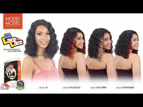 Defined Crimp Curl Synthetic HD Lace to Lace Front Wig By Model Model