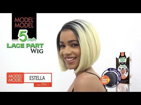 Estella Synthetic Hair Lace Front Wig -  Model Model