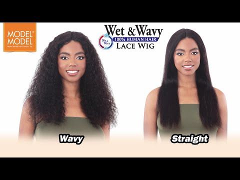 Deep Wave 24 100 Human Hair Wet n Wavy Lace Front Wig By Model Model