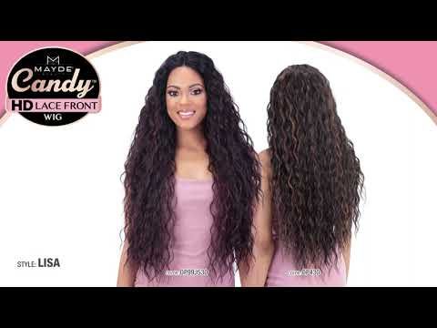 Lisa Candy Wet and Curly HD Lace Front Wig By Mayde Beauty
