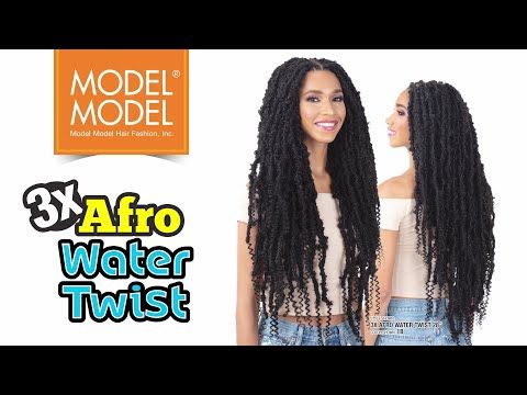 3X Afro Water Twist 16 Glance Crochet Braid By Model Model
