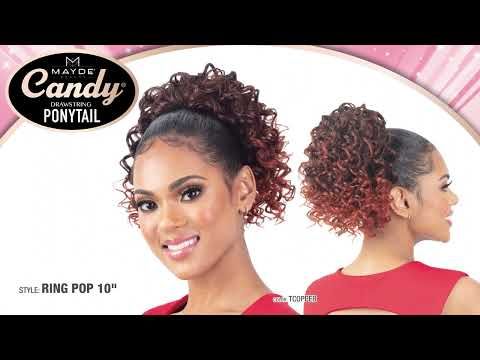 Ring Pop 10 Synthetic Hair Drawstring Ponytail By Mayde Beauty