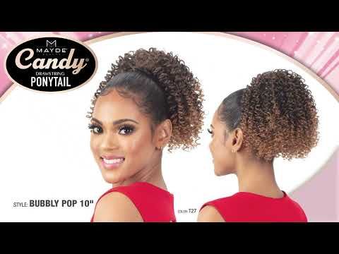 Bubbly Pop 10 Synthetic Hair Drawstring Ponytail By Mayde Beauty