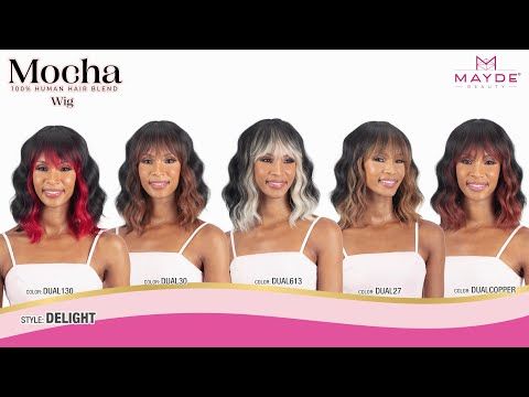 DELIGHT Mocha 100 Human Hair Blend Wig - Mayde Beauty