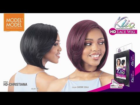 Christiana Klio HD Lace Front Wig Model Model
