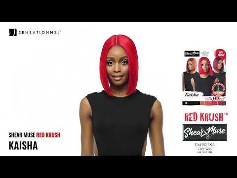Kaisha Shear Muse Red Krush Lace Front Wig Sensationnel
