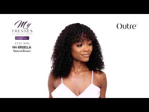 HH-ERISELLA Wet and Wavy Purple Label 100% Unprocessed Human Hair Full Cap Wig - Outre Mytresses