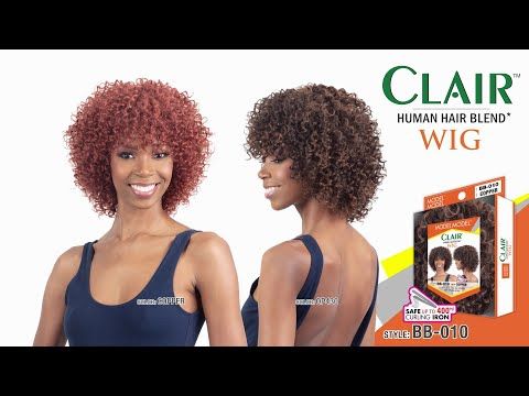 BB 010 Clair Human Hair Blend Wig Model Model