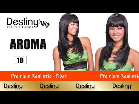 Aroma Premium Realistic Fiber Full Wig Beauty Elements