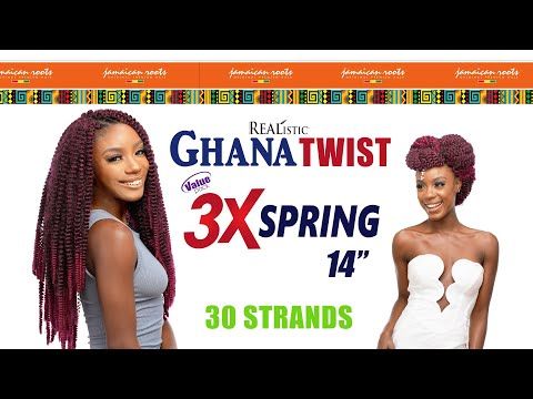 3X Spring 14 Ghana Twist Crochet Braid Beauty Elements