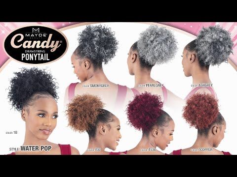 Water Pop Candy Drawstring Ponytail Mayde Beauty