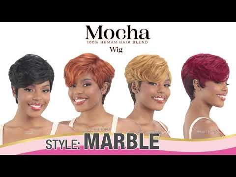 Marble Mocha Human Hair Blend Wig Mayde Beauty