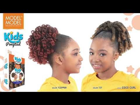 Coco Curl Kids Ponytail Model Model