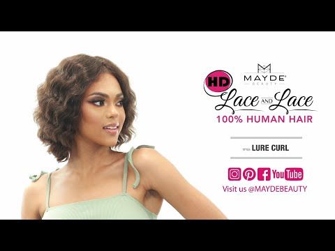 LURE CURL by Mayde Beauty 100% Human Hair 5 Inch Lace and Lace Front Wig