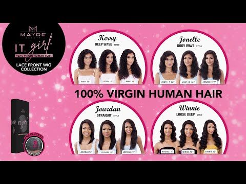 Jonelle by Mayde Beauty It Girl 100% Virgin Human Hair Lace Front Wig