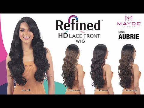 AUBRIE Mayde Beauty Synthetic Hair Refined HD Lace Front Wig