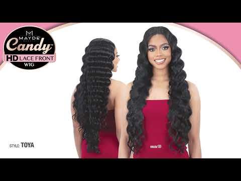 Toya Candy By Mayde Beauty Crimp Curl HD Lace Front Wig