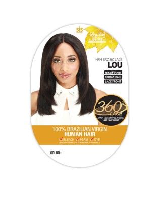 HRH- Brz 360 Lace Lou Remy Human Hair HD Lace Wig By Zury sis
