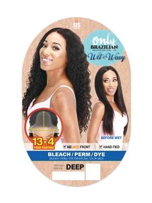 Hrh-Only 13x4 Wet N Wavy Deep Virgin Human Hair HD Lace Front Wig Zury Sis