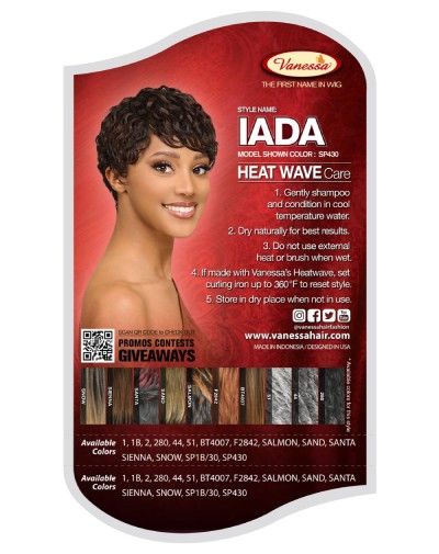 Iada Synthetic Hair Fashion Wig By Vanessa