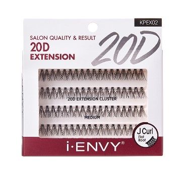 iENVY 20D Extension Cluster Lashes – Medium #KPEX02